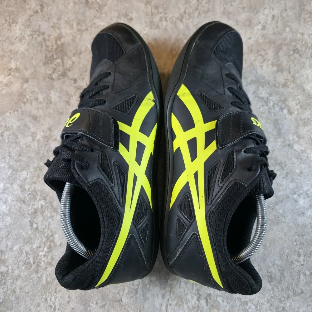 ASICS Hyper Throw 3 Throwing Shoes Men's 12 Black Green Shot Put Javelin Discus